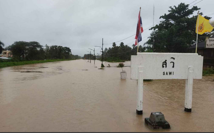 Banjir di 4 Provinsi Thailand Selatan Berdampak pada Layanan Bus dan Kereta